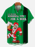 Men's Christmas Funny Graphic Short Sleeve Hawaiian Shirt